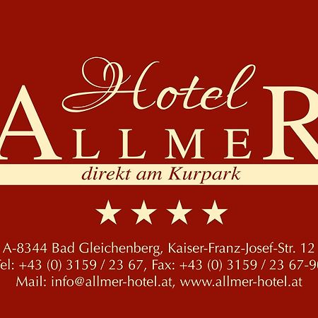 Hotel Allmer Бад-Глайхенберг Екстер'єр фото